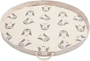 3 Sprouts Play Mat - Owl, Grey