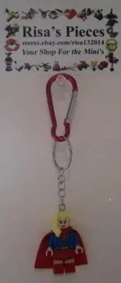 LEGO Mini-Figure Carabiner Keychain - Super Woman (1 Keychain)