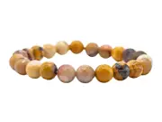 Mookaite Jasper Crystal Faceted Beads - Stretchable Bracelet