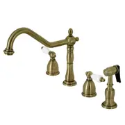 Kingston Brass KB179.PLBS Heritage 1.8 GPM Widespread Kitchen - Brass