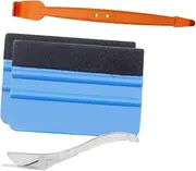 WHAMVOX 1 Set Car Vinyl Wrap Film Tool Kit Professional Squeegee and Scraper for Auto Window Tint and Vinyl Installation for DIY and Sign Making Projects Random Color