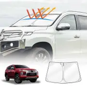 Windshield Sun Shade for Mitsubishi Pajero Sport 2016-2024 Blocks UV Rays Foldable Wind Screen