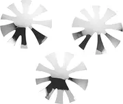 FRCOLOR 3pcs French Manicure Steel Plate Set Professional Nail Art Tools Nail Art Molds Cutter Trimmer