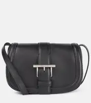 [McQueen] McQueen T-Bar Mini leather crossbody bag One Size black