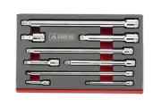 70330-9-Piece Wobble Extension Set - Premium Chrome Vanadium Steel Constructi...
