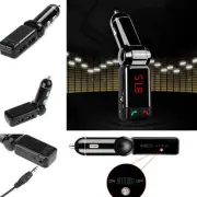 Car Phone Wireless Bluetooth Handsfree MP3 Player Transmitter Dual USB Charger (for: Fiat)
