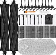 [YBVABE] Replacement Kit for Dreame L10s Pro Ultra Heat/ L10s Ultra Gen2 / X40 Ultra (NOT for L10s Ultra/Complete) Robot Vacuums 36 Pack Accessories Roller Brushes, Filters, Side Brushes, Mop, Dust Bags