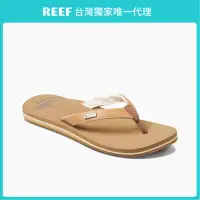 在飛比找momo購物網優惠-【REEF】CUSHION SANDS 系列 皮革設計夾腳拖