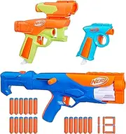 Nerf N Series Gear Up Pack, 3X Blasters, 18 N1 Darts Compatible Only With N Series Blasters, Kids Gifts, Outdoor Games, Ages 8+
