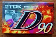 TDK D90 Blank Audio Cassette Tape New Sealed