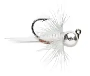 VMC Tungsten Bullfly Jig 1/16 oz - Metallic Silver - Pack of 2 Ice Fishing Jig