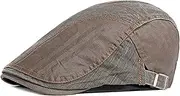 [GerRit] Men's Beret Hats Splicing Mens Beret Hat Flat Cap Newsboy Beret Hat Mens Hat Flat Cap (Color : D, Size : One Size)