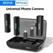 BOYALINK Wireless Lavalier Lapel Microphone for iPhone Android DSLR Camera