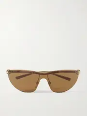 [GUCCI EYEWEAR] GUCCI EYEWEAR - Rimless Cat-eye Gold-tone Sunglasses - One size One size Gold