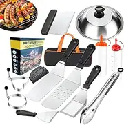 BBQ Utensils | Compact Grill Tool Kit | Heavy-Duty Stainless Steel 14X/Set Portable Cooking Tools for Camping Cooking Patio Garden Shrimp Meat Vegetable Skewering