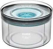 Feedoo 1Gallon Dog Water Bowl, 128oz No Spill Water Bowl for Dogs, Tritan BPA-Free Spill Proof Water Bowl with Non-Slip Mat, No Splash Slow Drinking Dog Water Bowl for Messy Drinker [Anti-Digging Lip]