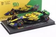F1 McLAREN MCL38 #81 O.Piastri MONACO GP (KASK) 2024 1/43 Bburago 18- 38215PM