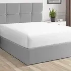 Pure 100% Cotton King Size Fitted Sheet White, 600 Thread Count Long Staple C...