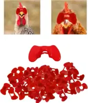 50 Pieces Pinless Peepers for Chicken Peepers Eye Glasses Pheasant Poultry Blind