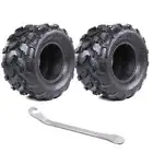 2pc18x9.50-8 Tyre Tubeless 4 Ply All Terrain Golf Cart Ride on Mower ATV 4 Wheel