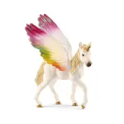 Schleich 7.1'' Winged Rainbow Unicorn Foal Animal Action Figure Kids Toy 3-8y