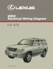 2003 Lexus LX 470 Wiring Diagrams Schematics Layout Factory OEM