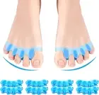 8 PCS Professional Toe Separators. Juzure Silicone Toe Spacers to Correct Bunion