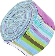 1Roll Colorful Cotton Fabric Strips for DIY Crafting Decorative Patchwork for Quilting Sewing Projects and Home Decorations