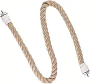 Parrot Climbing Rope Bird Perch, 1Pc Bird Rope Perch Cage Rope,Bird Spiral Rope Perch Jute Parrot Swing Rope,Bird Spiral Rope Perch,Parrot Climbing Rope Bird Perch Stand Hanging Bird Rope Perch,60cm
