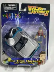 2016 Minimates BACK TO THE FUTURE II 2 DeLorean MINI TIME MACHINE w/ MARTY McFLY