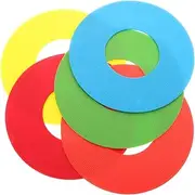 GAROZATION 5pcs Flat Disc Spot Markers for Soccer Football Basketball Training Durable Agility Cones for Games Versatile Obstacles for Drills Enhance Technical Skills