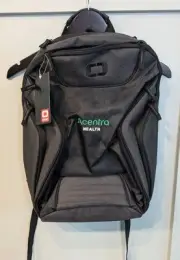 Ogio Padded Laptop Black Backpack New With Tags Corporate Healthcare Logo