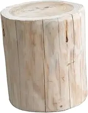 IWOWHERO Small Wooden Stool for Changing Shoes Multi Purpose Bedside Table Sturdy Wood Step Stool Decoration Practical Foot Rest for Living Smooth Surface Height