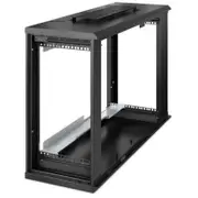 APC NetShelter WX AR106VI 6U Wall Mountable Rack Cabinet for Networking, Converged Infrastructure, Storage, Server, Airflow System - Black - AR106VI