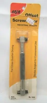 Rare Vintage ARCO Industrial Quality Offset Screwdriver NOS New No 1655