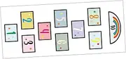 ORFOFE Educational Lattice Floor Sticker Number Game Decal for Kid's Room Funny Game Decal No Sticky Residue