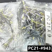 100 Sets 9mm Black Watch Hands for Hattori Epson PC21 Quartz Movement