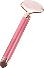 OATIPHO Pink Jade Roller Skin Care Tool Facial Massage Stick for Puffiness Relief Easy to Use Lightweight Beauty Device for Daily Skin Care and Relaxation