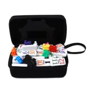Mexican Train Dominoes Set with Numbers, Colorful Double 12 Numeral Mexican T...
