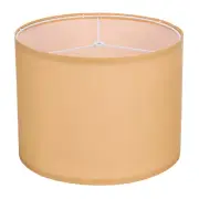 1Set Drum Lamp Shades for Table Lamps, 13"x13"x10" Linen Lampshade, Orange