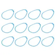 4.72" Ball Bead Chains with Connectors for Key Chains DIY Crafts, 12Pcs Blue