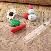 Soild Clear Polymer Clay Acrylic Roller Rolling DIY Tools 20x2cm