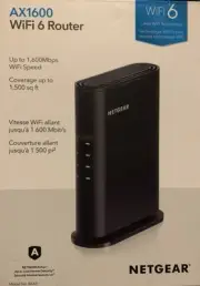 Netgear Black AX 1600 Wi-Fi 6 Router