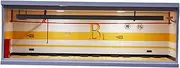 1/64 Vehicle Model Display Case Car Garage Display Case with LED Lights, Car Model Lovers, Yellow