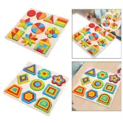 Wooden Puzzle Manipulative Puzzle for Toddlers Kids Birthday Gift