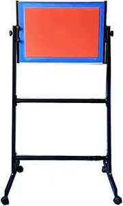 Table Tennis Rebound Board with Wheels,Ping Pong Return Trainer,360° Adjustable Angle,Desktop/Floor-Standing Dual-use,for Home Gym School