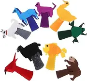 Educational Animal Hand Puppets 9pcs Set for Boys and Girls Soft Felt Storytelling Toys Enhance Learning and Motor Skills