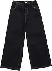 [Generic] Girl's Fashion Pants Straight Leg Leisure Style Trendy Comfortable Loose Elasticity Comfy Fashion Toddler Trousers