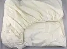 $326 SFERRA CELESTE LONG STAPLE COTTON PERCALE KING FITTED SHEET IVORY ITALY NEW