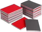 MUCKLILY 20Pcs Flexible Sanding Grit Sanding Sponge Pads for Automotive and Wood Polishing Reusable Soft Sandpaper for Finishing